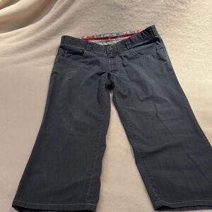 Men's Charcoal Cropped Pants